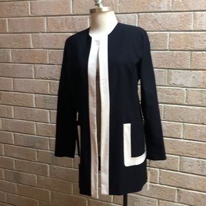 Estelle and Finn navy & white jacket/coat